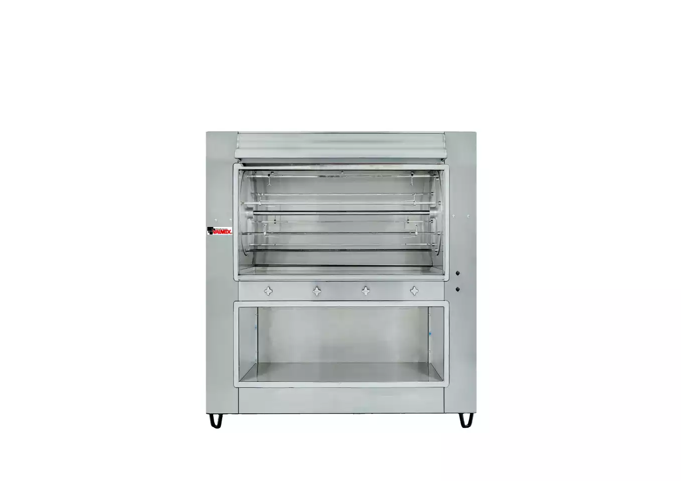 Rosticero tradicional VALMEX modelo 64RACE-PA, con capacidad nominal para 64 pollos