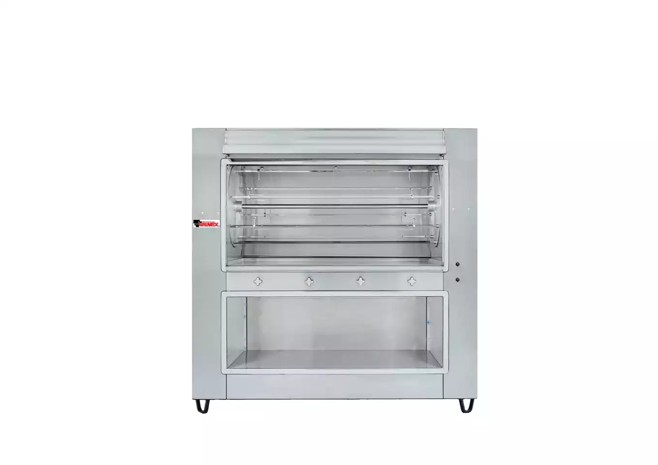 Rosticero tradicional VALMEX modelo 80RACE-PA, con capacidad nominal para 80 pollos