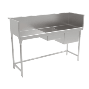 MESA CON DOS TARJAS Y LAMBRIN PERIMETRAL ALTO