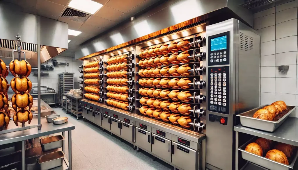 Cuántos pollos le caben a un rosticero