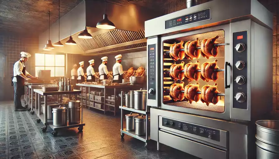 horno para rostizar pollos tradicional