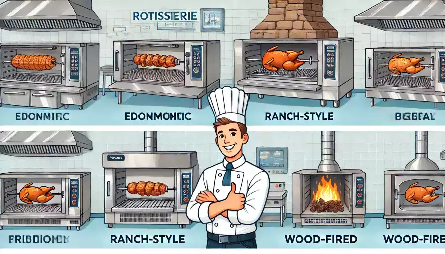 horno para rostizar pollos tipo tradicional